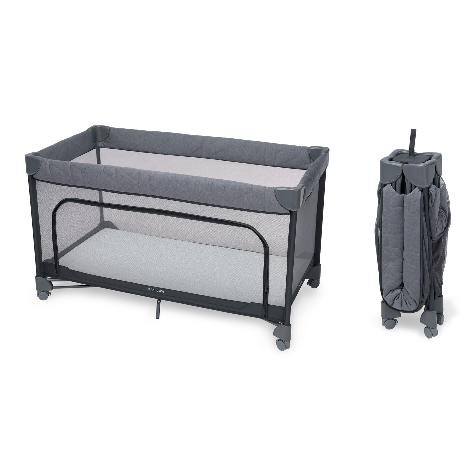 Cuna de viaje Maxi-Cosi Merlin, 0-16Kg, 0-4años - Gris oscuro Gris oscuro-2