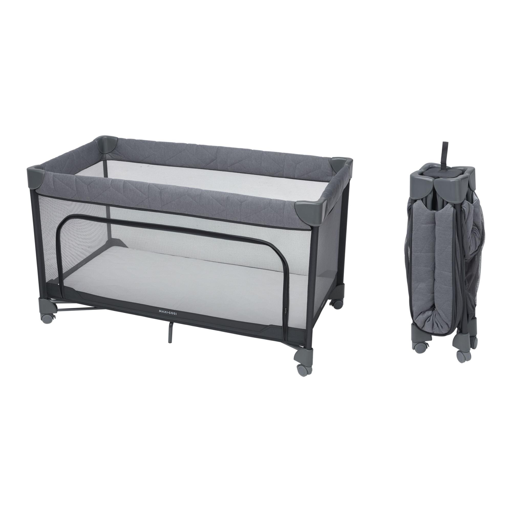 Cuna de viaje Maxi-Cosi Merlin, 0-16Kg, 0-4años - Gris oscuro Gris oscuro-6