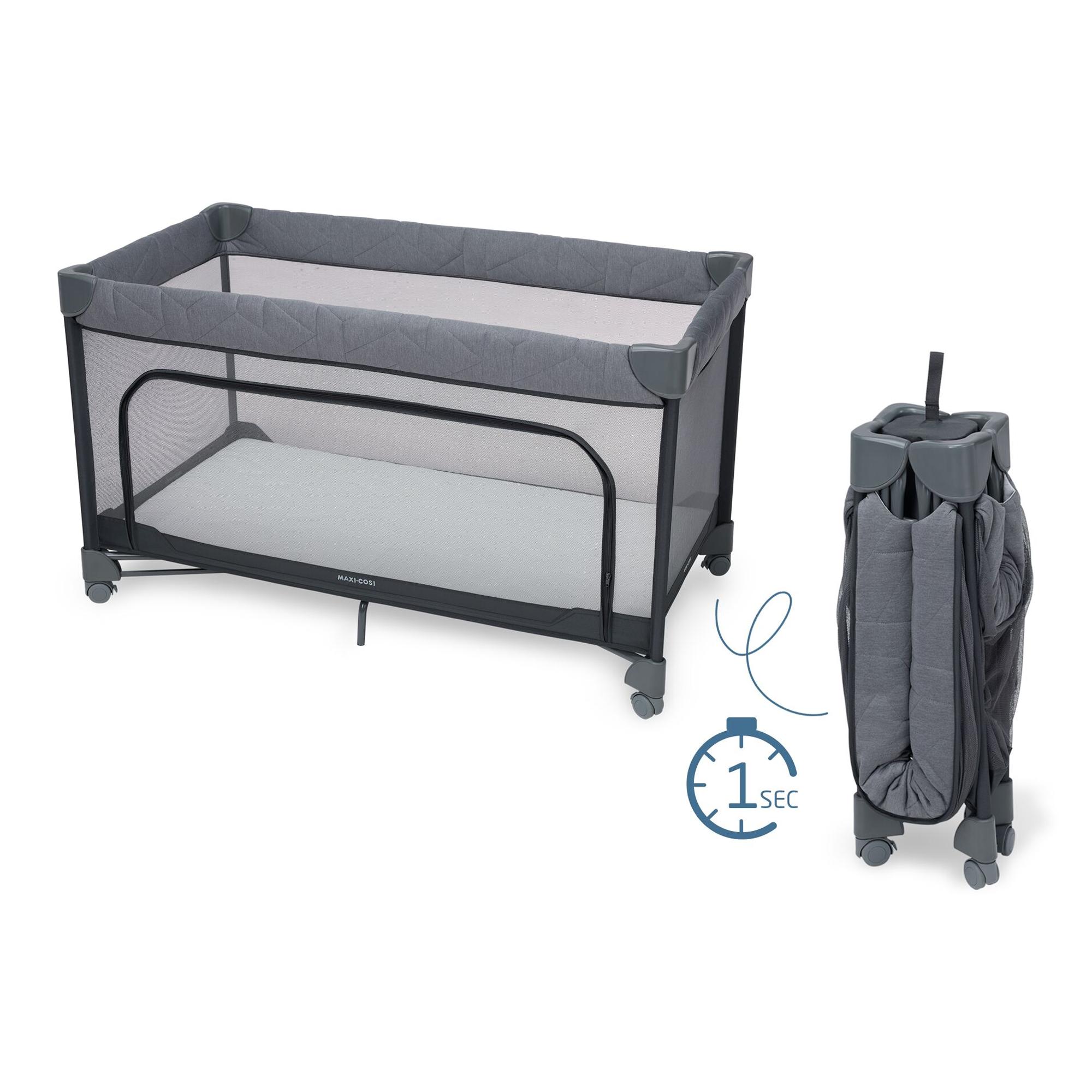 Cuna de viaje Maxi-Cosi Merlin, 0-16Kg, 0-4años - Gris oscuro Gris oscuro-7