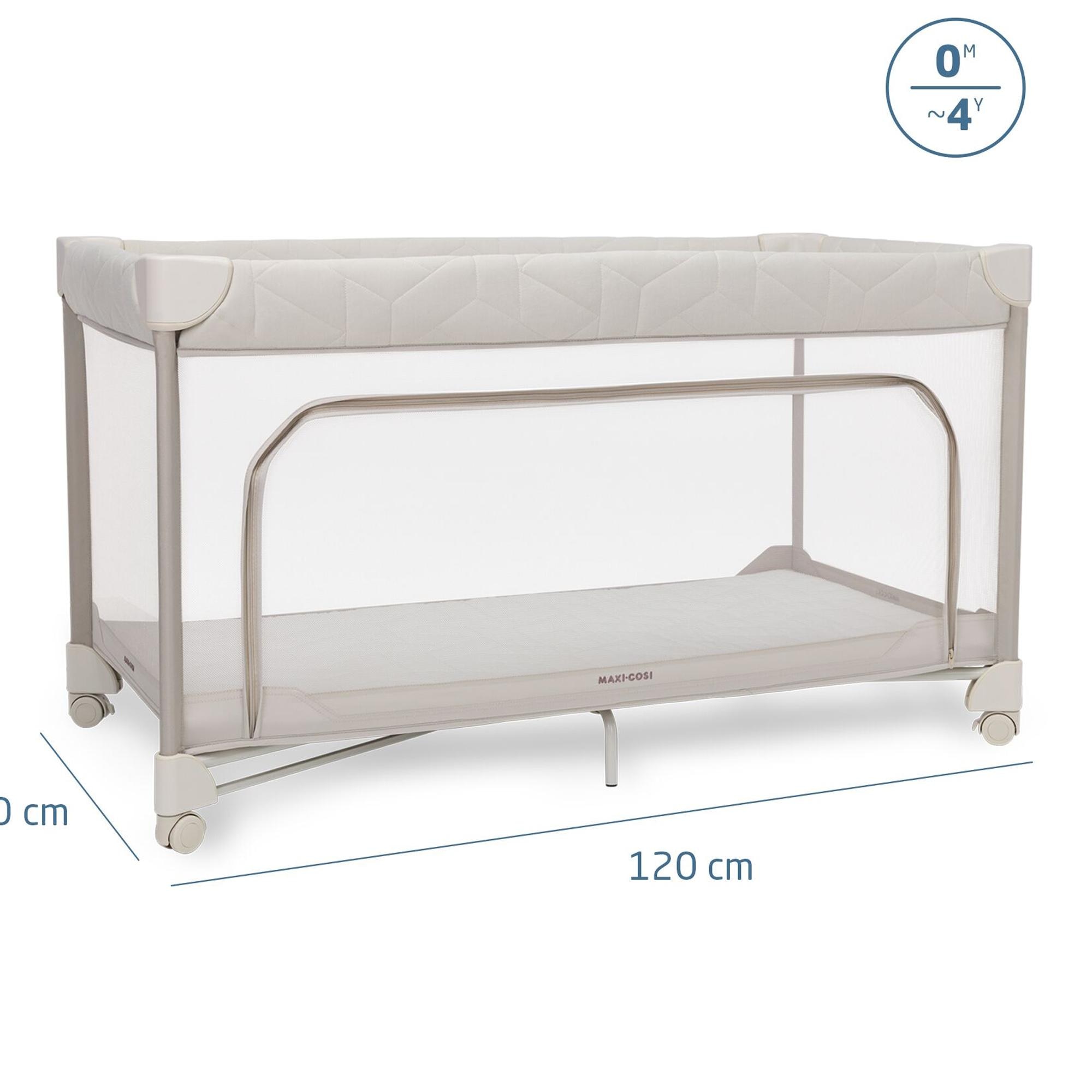 Berço de Viagem Merlin, 0-16 Kg, 0-4 Anos Bege-3