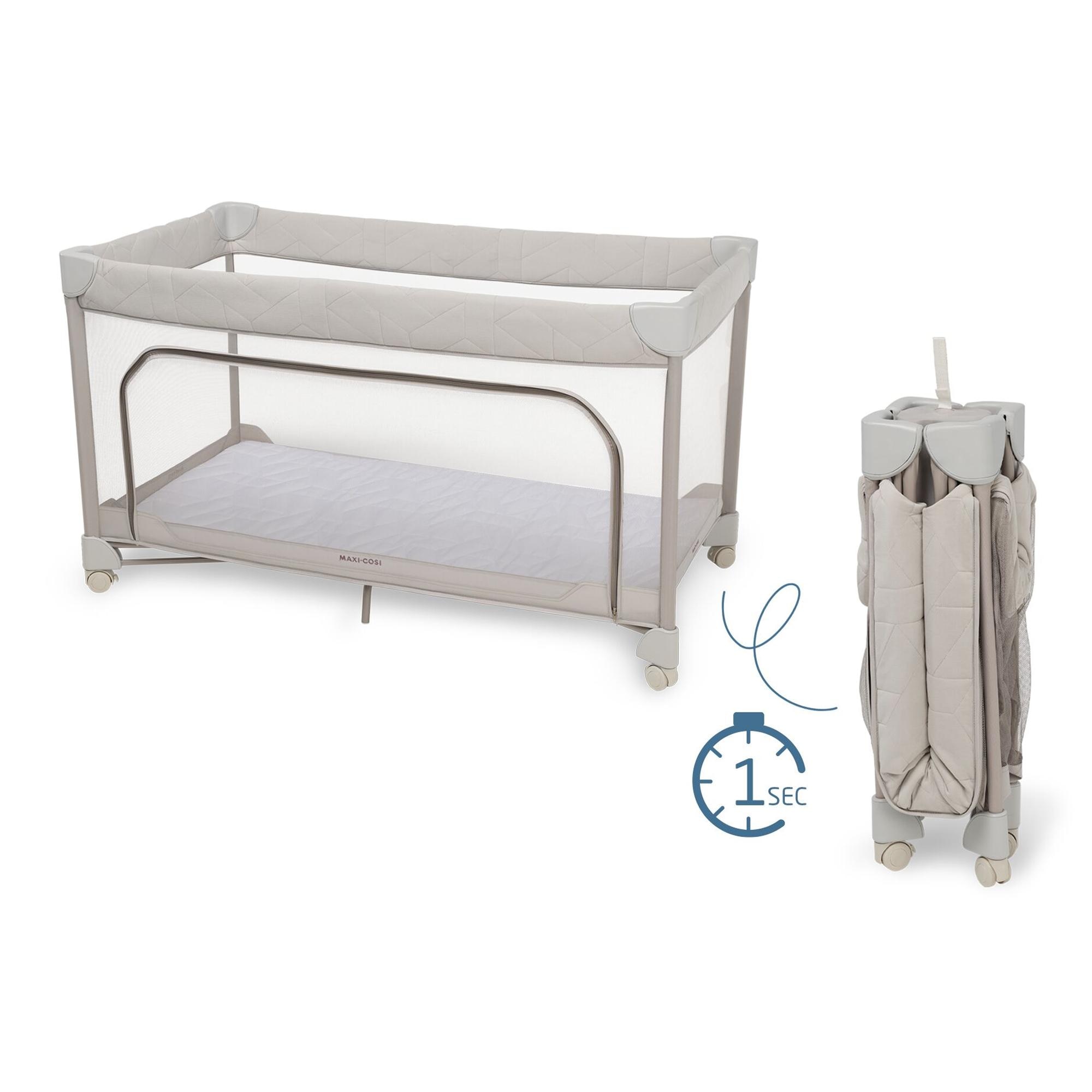 Berço de Viagem Merlin, 0-16 Kg, 0-4 Anos Bege-11