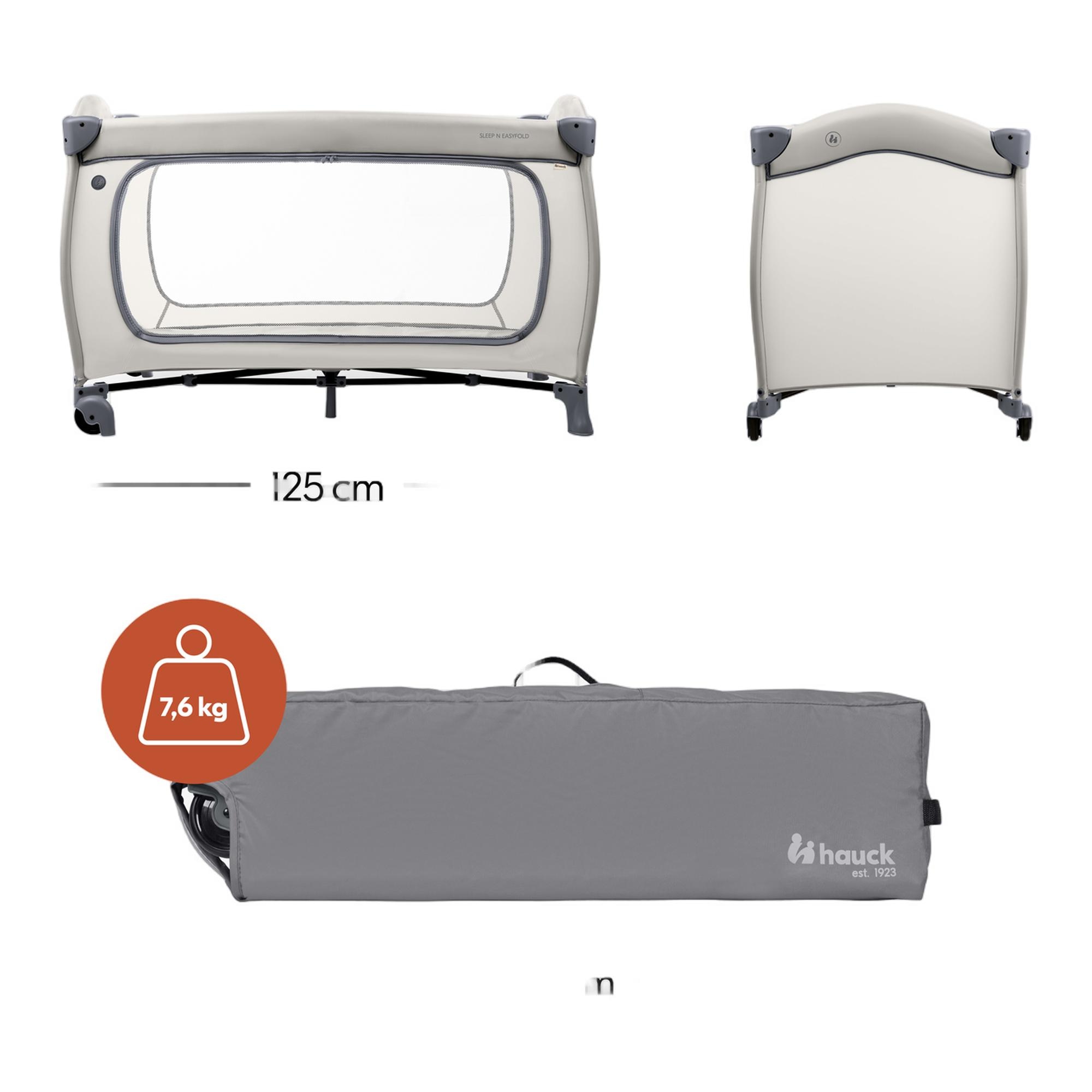 Berço de Viagem Sleep N Easyfold Cinzento-escuro-3