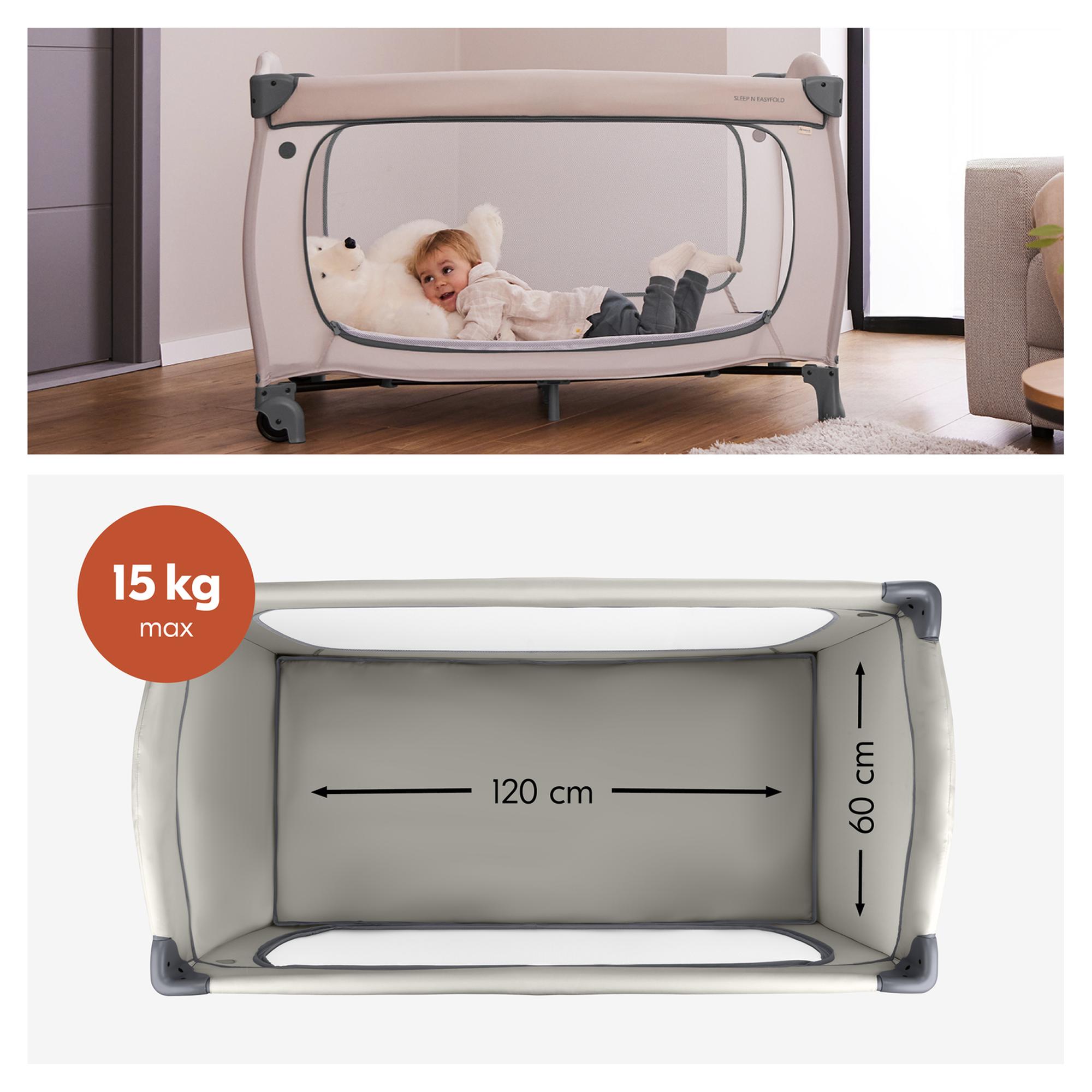 Berço de Viagem Sleep N Easyfold Cinzento-escuro-5