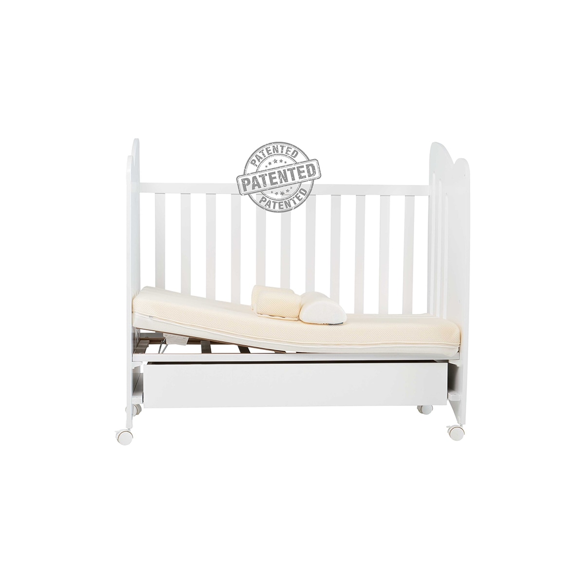Base de Cama Inclinável Relax para Berço Classic - 120x60 cm Castanho-1