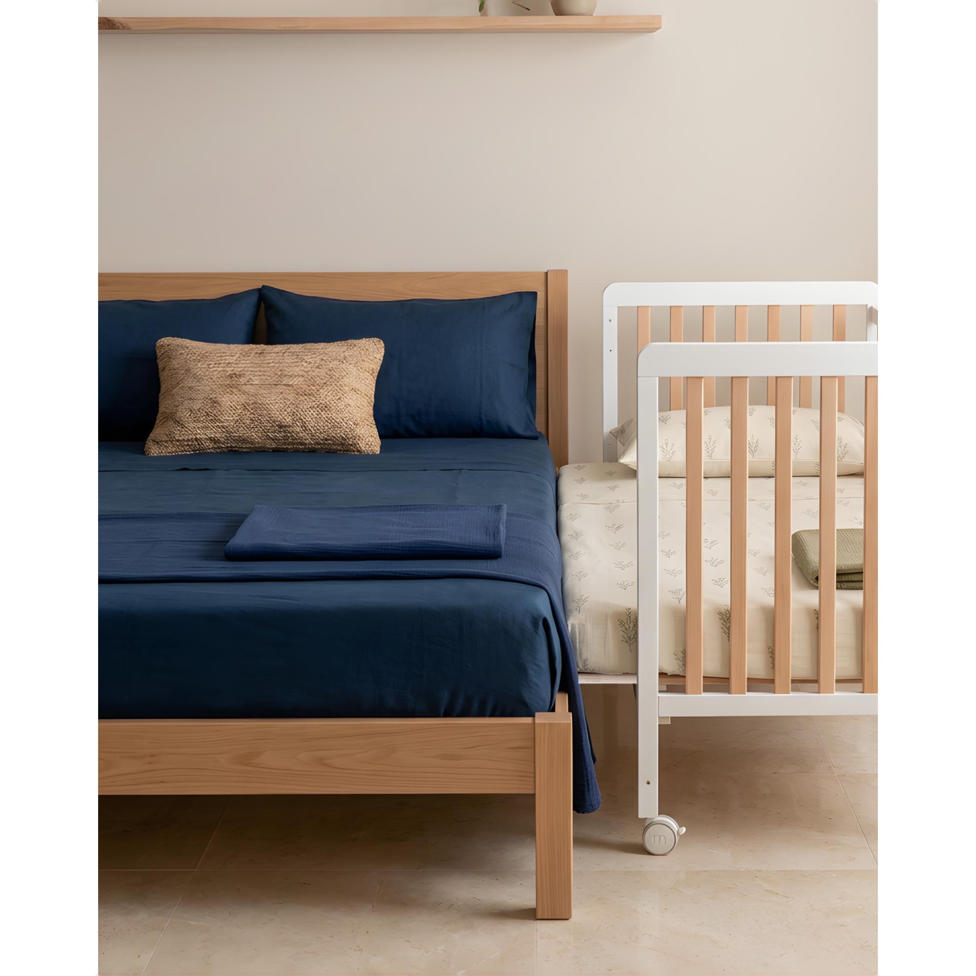 Kit Co-sleeping com Ponte para Berço - 120x60 cm Branco-12