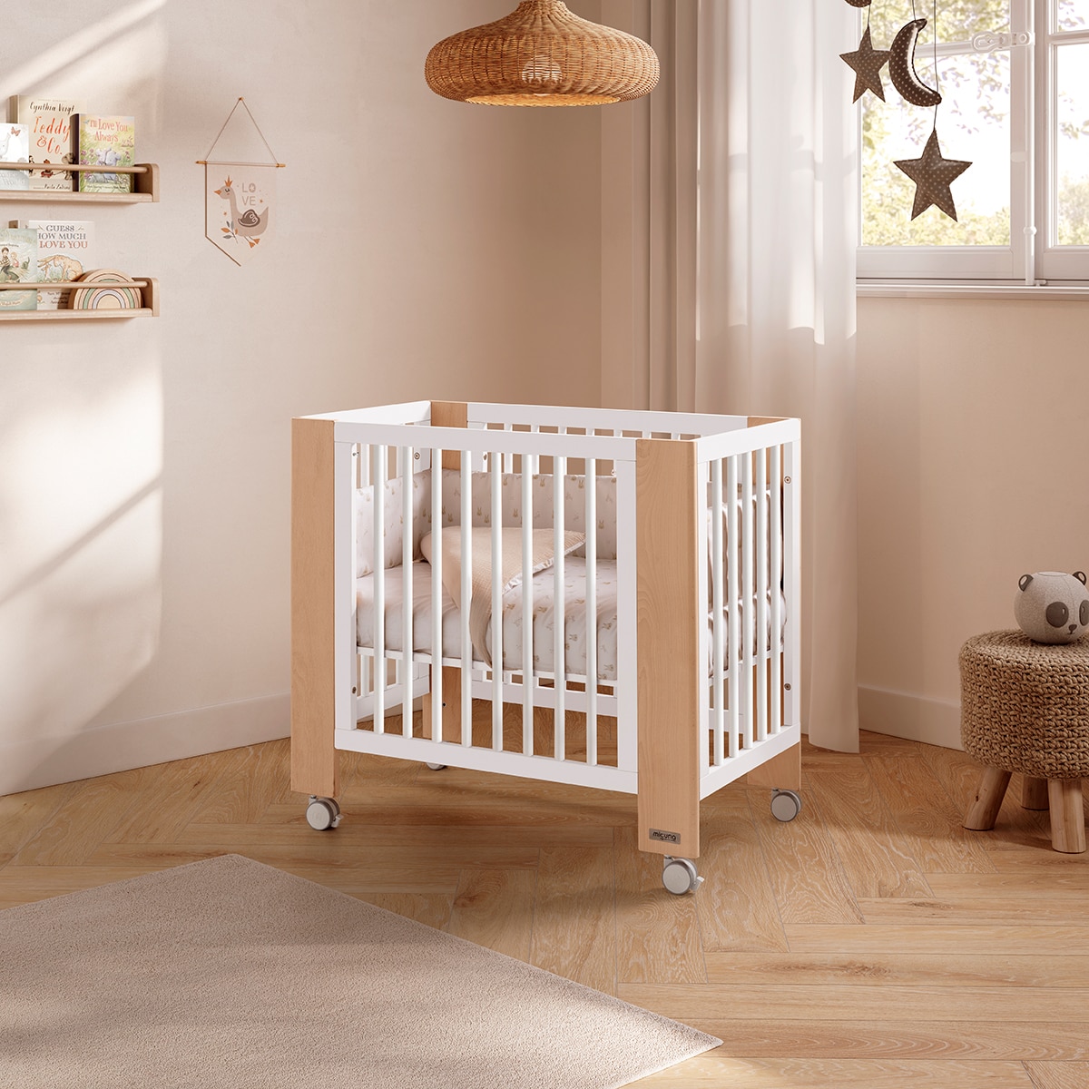 Kit de ampliación de minicuna a cuna evolutiva (140 x 70) Micuna Converbaby - Blanco Natural Blanco Natural-4