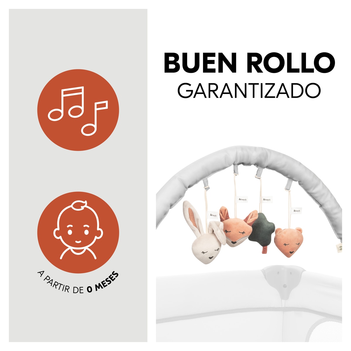 Arco de Brincadeira para Berço de Viagem Travel Bed Mobile Forest Cinzento-claro-5