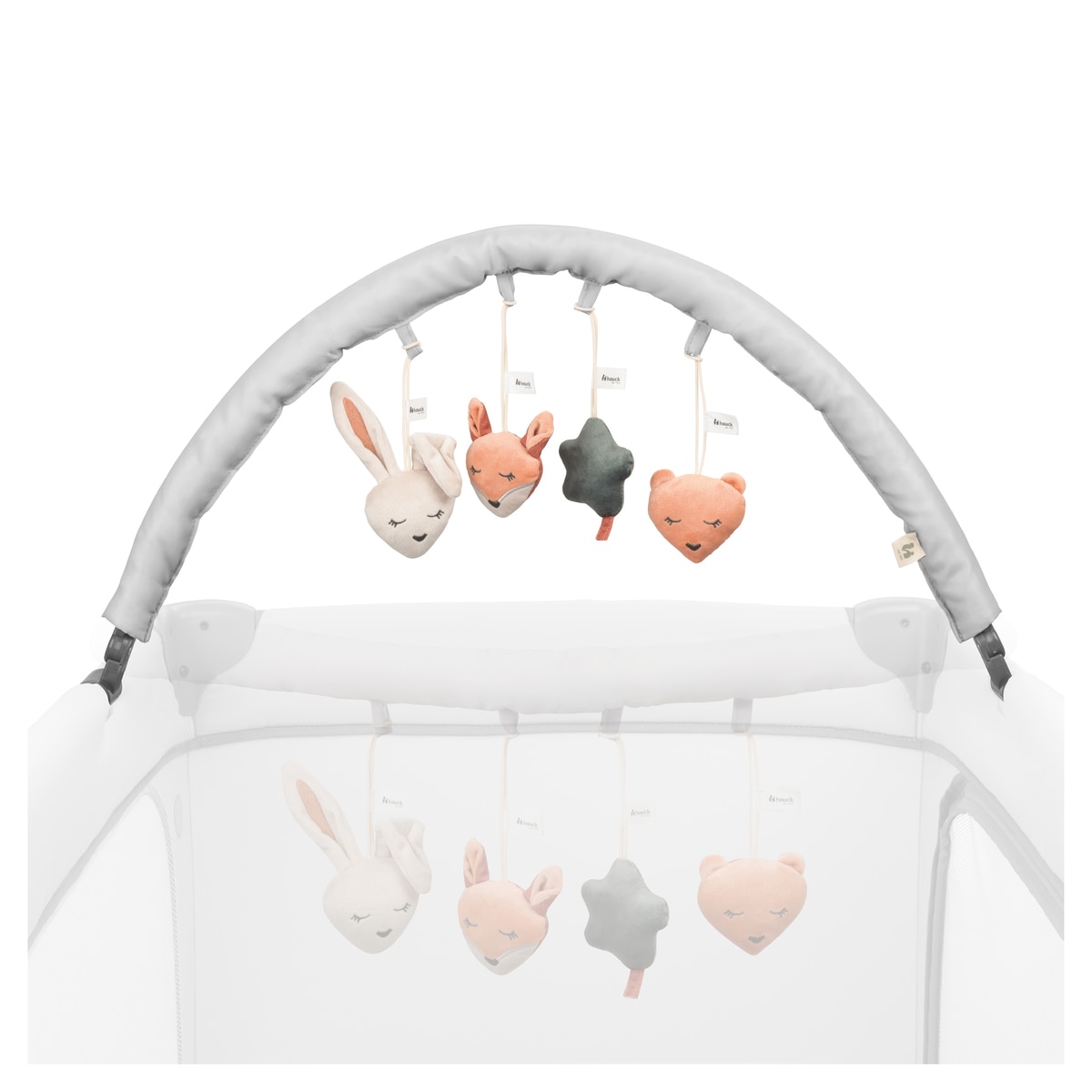 Arco de Brincadeira para Berço de Viagem Travel Bed Mobile Forest Cinzento-claro-10