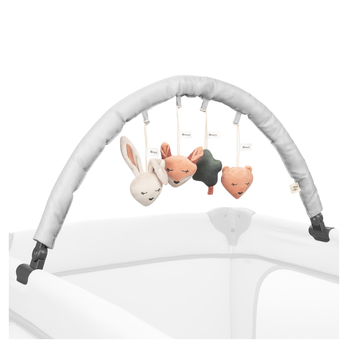Arco de Brincadeira para Berço de Viagem Travel Bed Mobile Forest Cinzento-claro-11