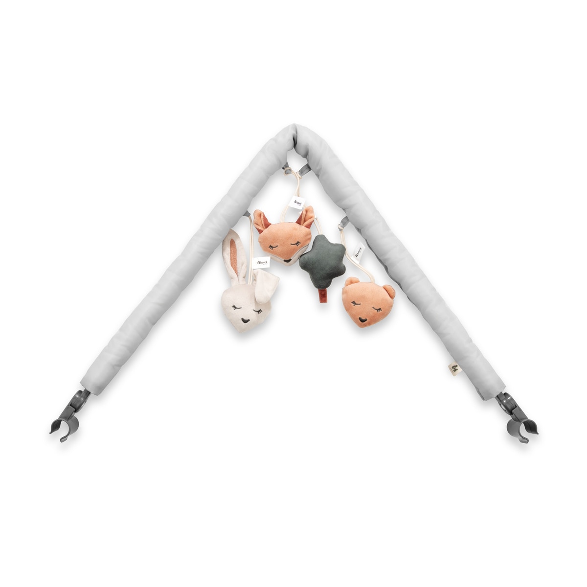 Arco de Brincadeira para Berço de Viagem Travel Bed Mobile Forest Cinzento-claro-19