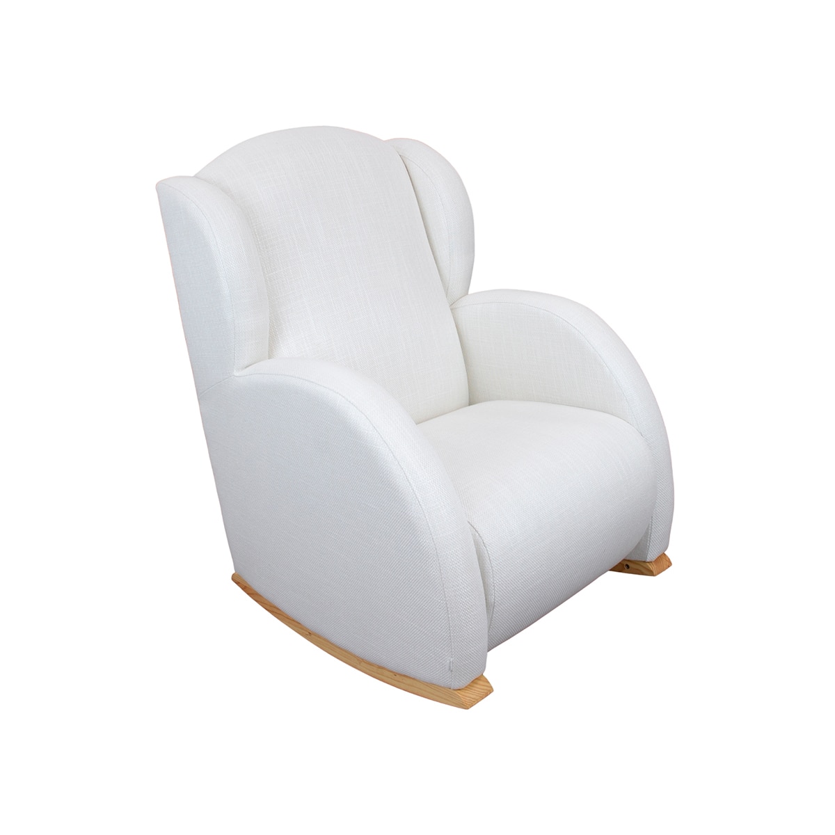 Butaca Mecedora de lactancia reclinable Micuna Flor Relax - Madera natural / blanco Madera natural / blanco-1