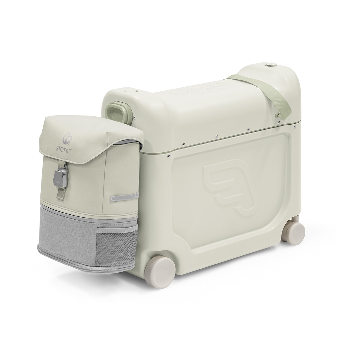 Pack de viaje Maleta BedBox™ + Mochila Crew BackPack™ - Azul Blanco roto-2
