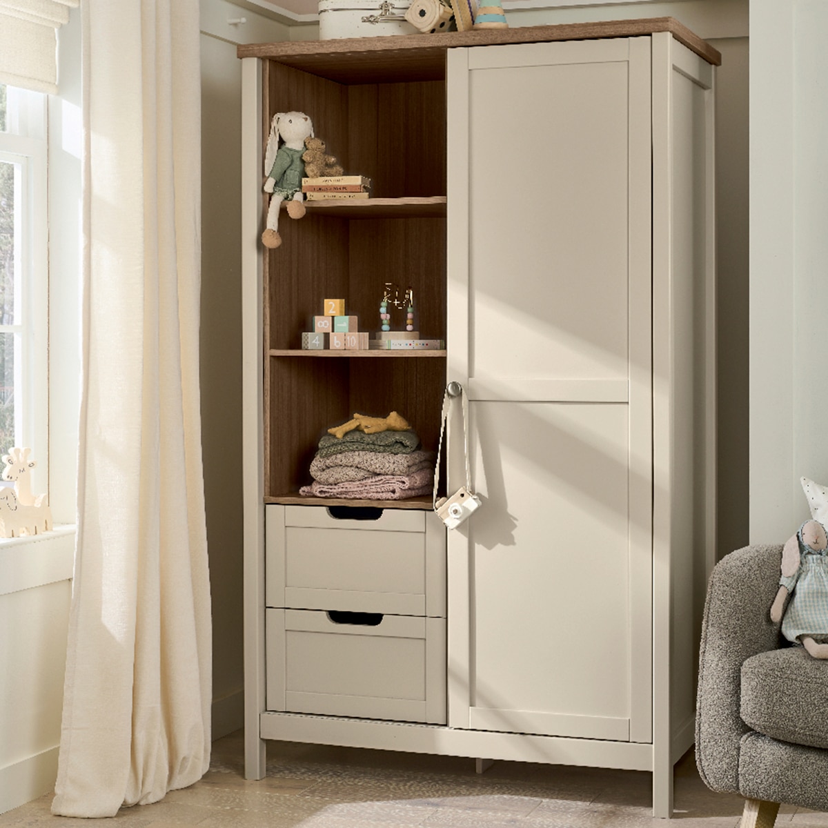 Armario Harwell Cashemira- Mamas and Papas - Beige Beige-5