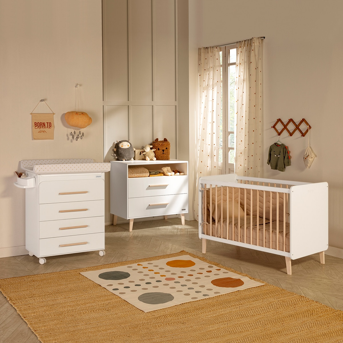 Cómoda Infantil (2 Gavetas/ 1 Prateleira) Trevi Branco-2