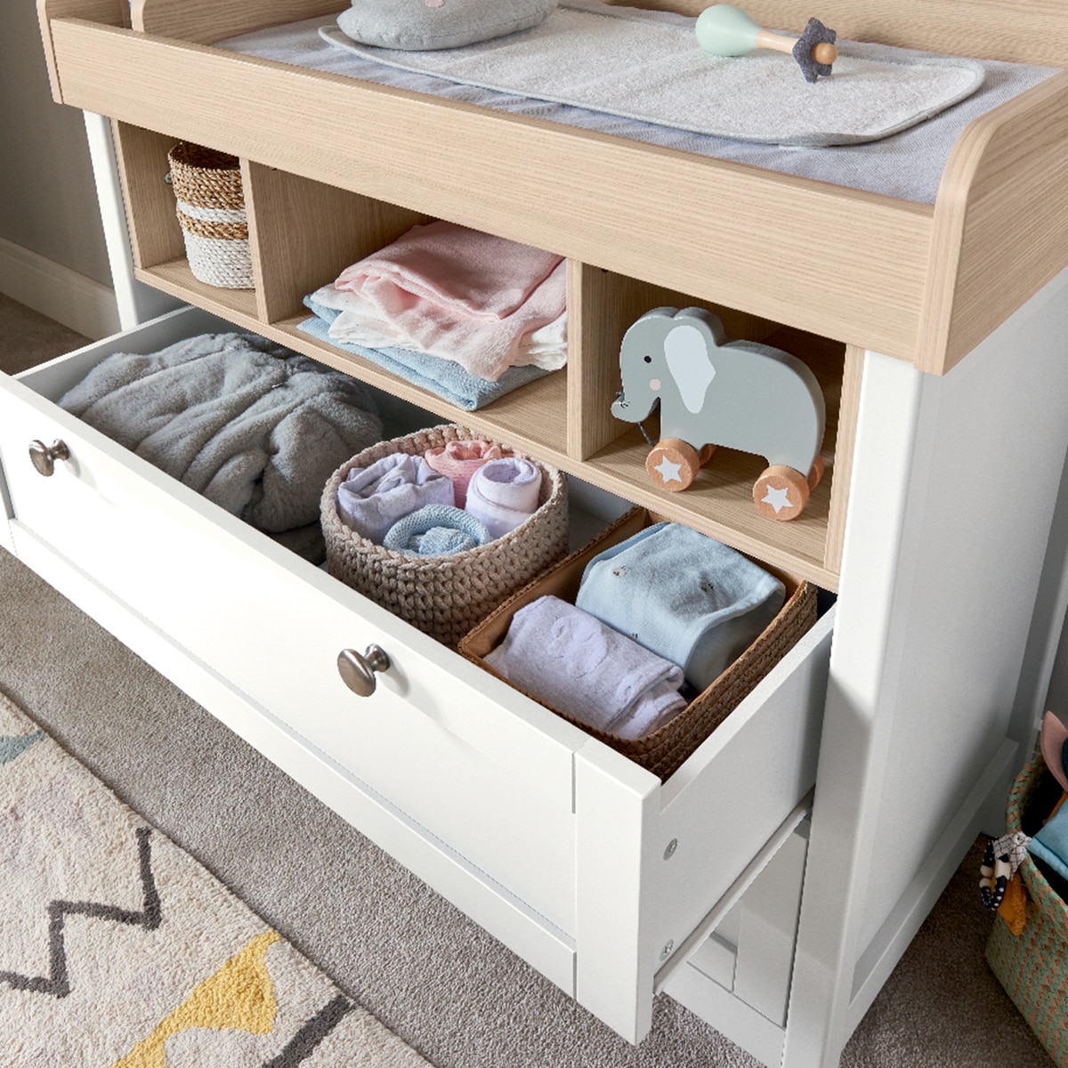 Cómoda/cambiador Harwell Cashemira- Mamas and Papas - Blanco Blanco-5