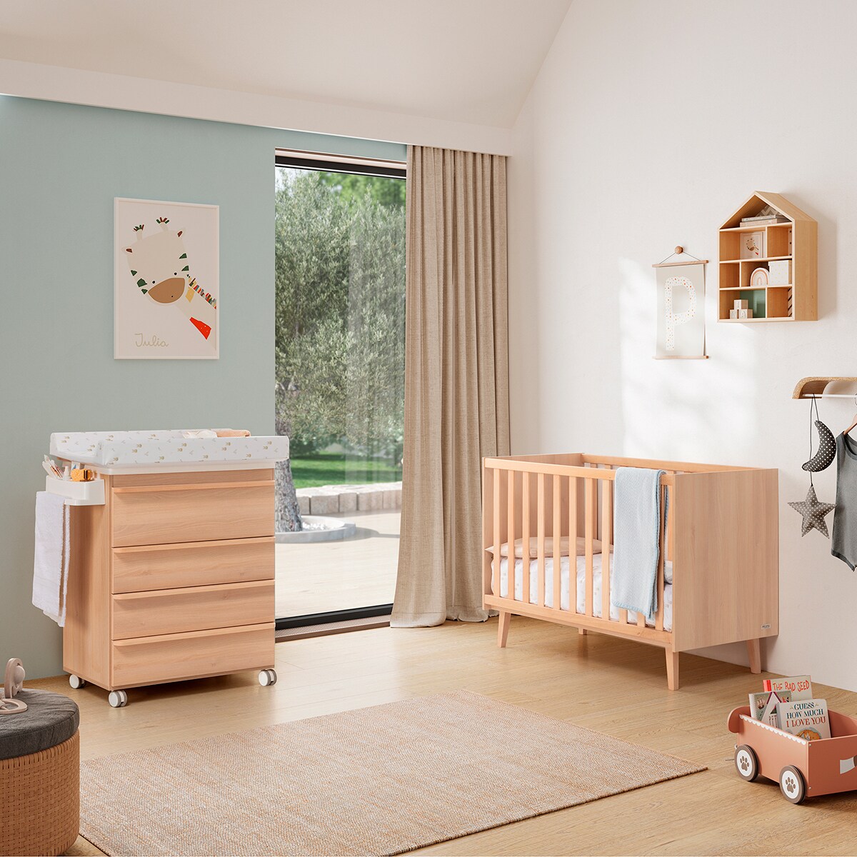 Cómoda con Bañera y cambiador bebé (4 cajones)Micuna Martha