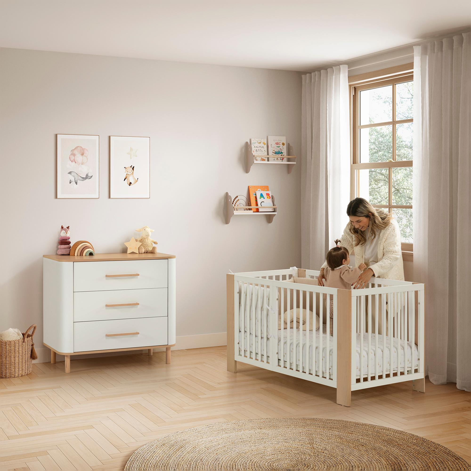 Cómoda infantil (3 gavetas) Micuna Curve Branco-2