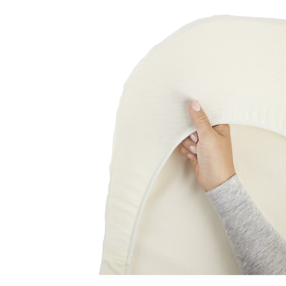 Lençol de Baixo Ajustável para Mini Berço Harmony Branco-1