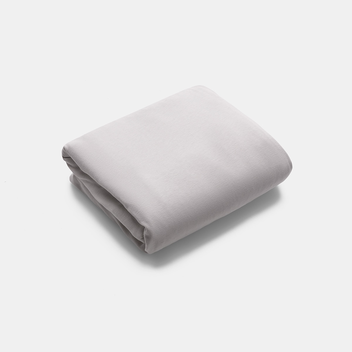 Lençol de Baixo para Berço de Viagem Stardust de Algodão Branco Mineral-1