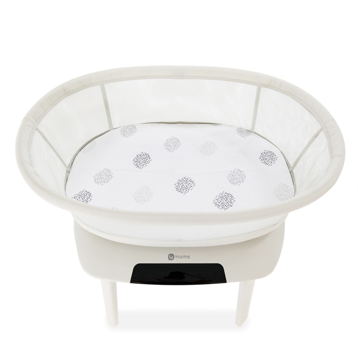 Sábana 4Moms para minicuna MamaRoo Sleep - Blanco Blanco-2