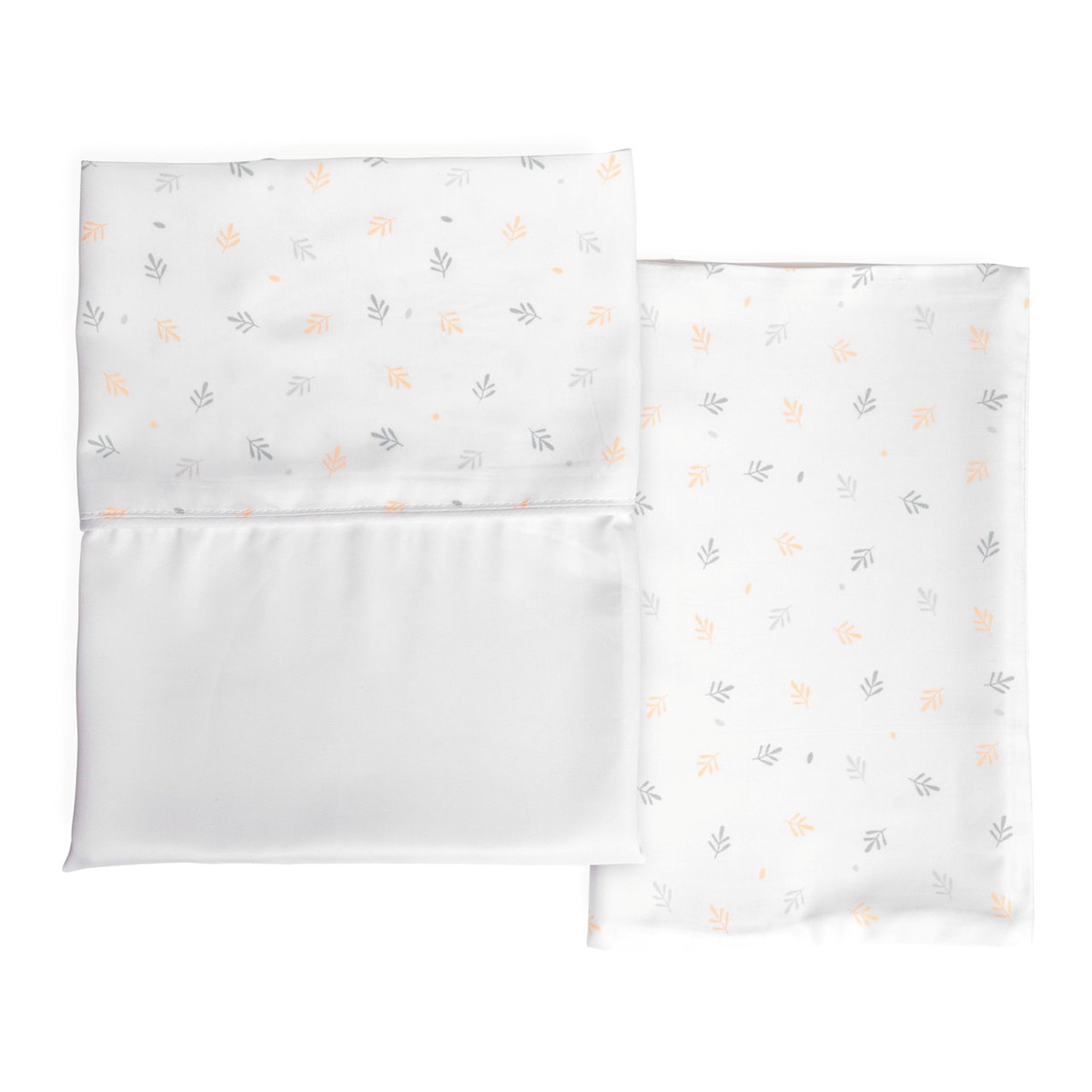 Set 2 sábanas bajeras Chicco Next2Me Forever Colección Bamboo (58X110 cm) - Blanco Blanco-3