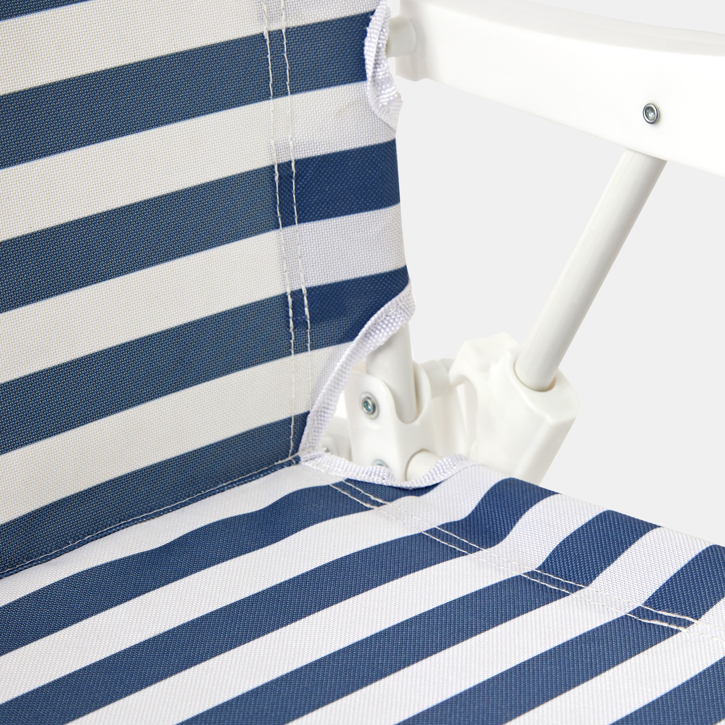 Cadeira de Praia Infantil com Guarda-sol Azul-marinho-3