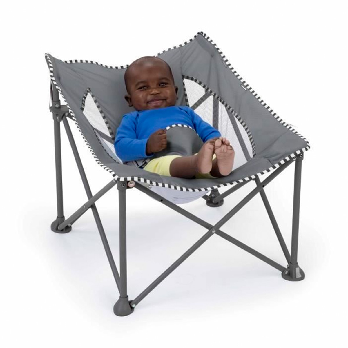 Asiento de Viaje Pop 'N Chill de Bright Starts - Gris Gris-2