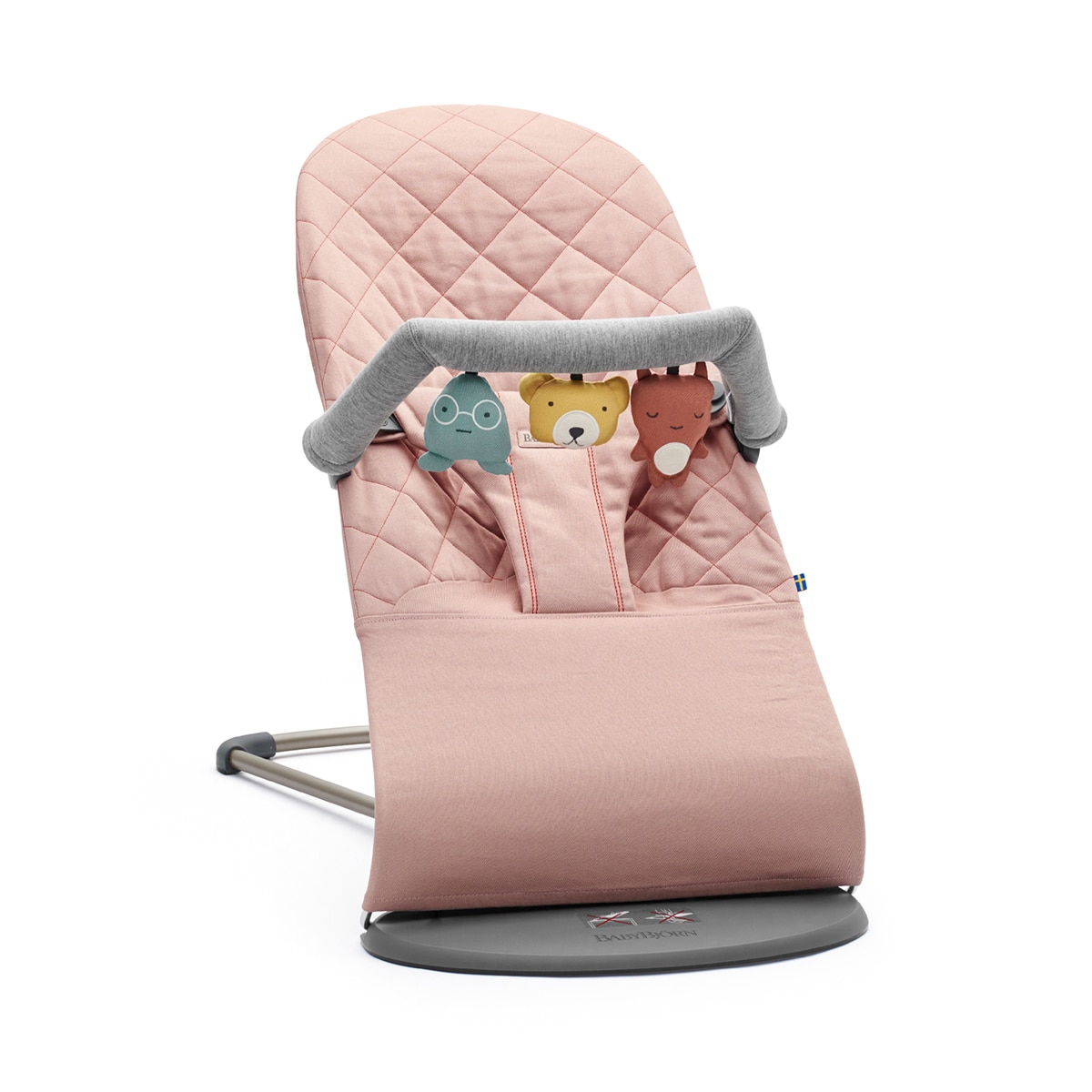 Arco de brincadeiras BabyBjörn Amiguinhos Brincalhões para espreguiçadeira Balance Soft/Bliss cinzento/azul/amarelo Multicolor-2