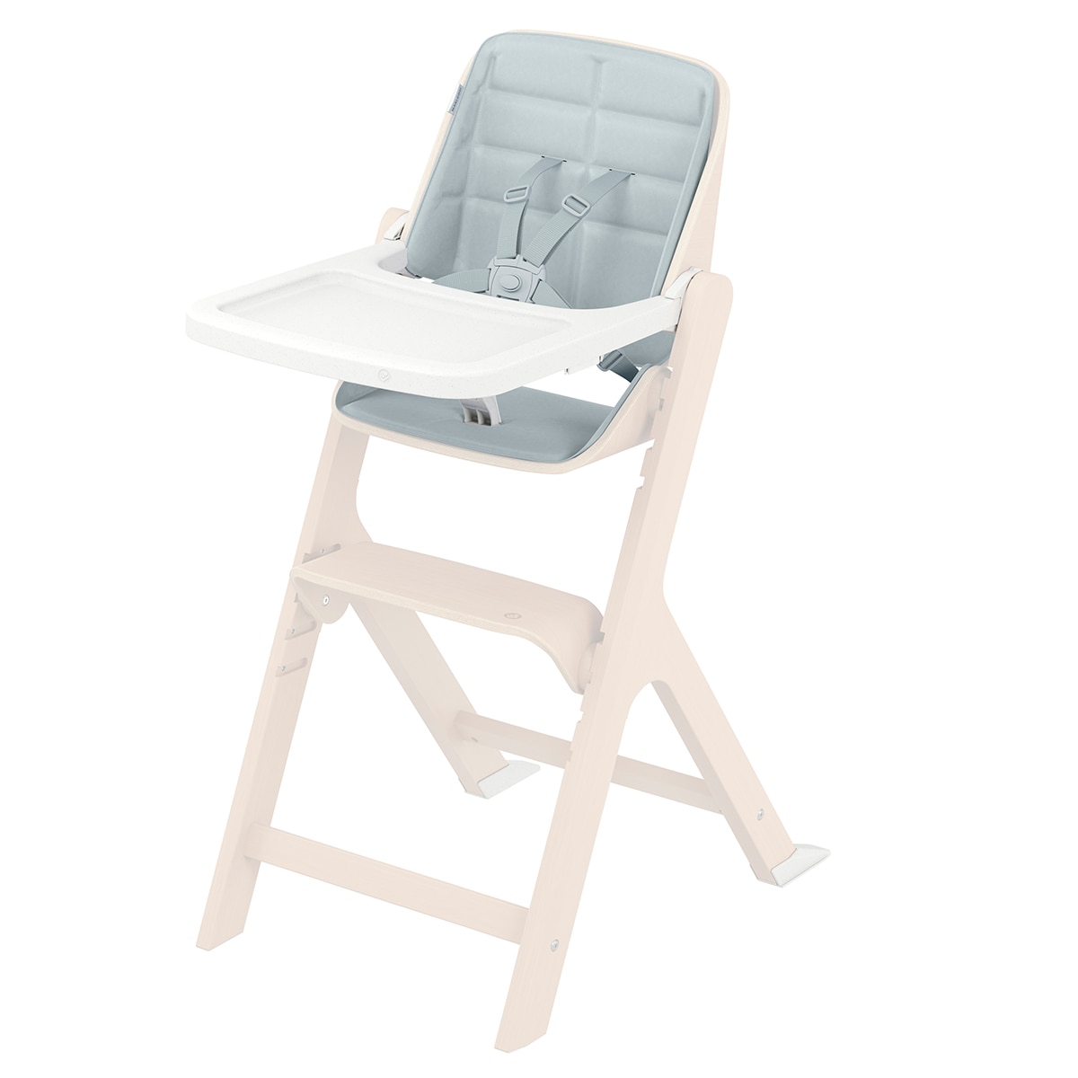 Kit Cadeira de Refeição Nesta 6m+ Bey Sky Grey - Cinzento Cinzento-2