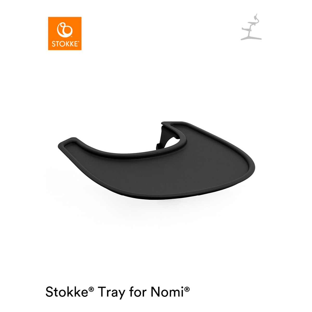 Bandeja Stokke Tray para trona Nomi - Negro Negro-2