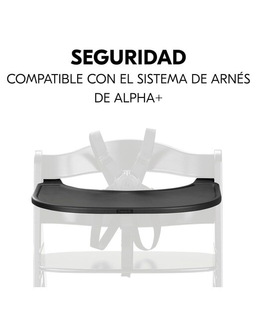 Tabuleiro de Cadeira de Refeição Alpha Click Tray Preto-6