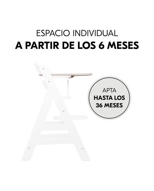 Bandeja Trona Hauck Alpha Click Tray - Blanco Beige-5