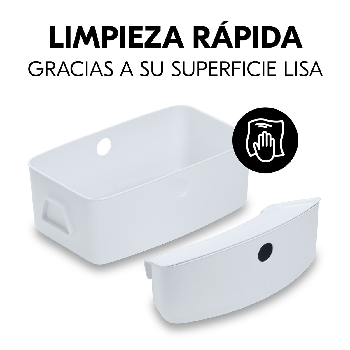 Caixa de Armazenamento de Cadeira de Refeição Alpha Box Set Branco-8