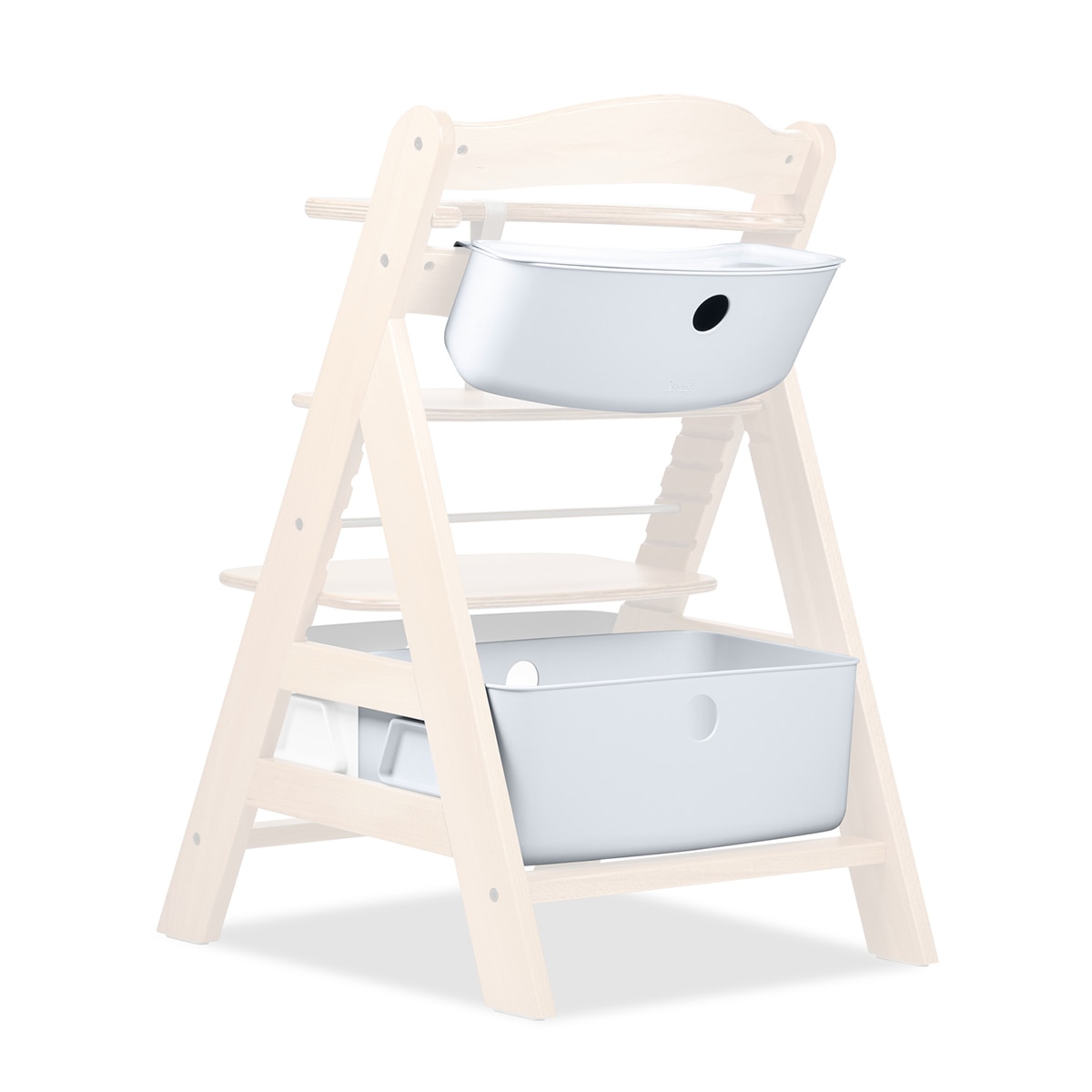 Caixa de Armazenamento de Cadeira de Refeição Alpha Box Set Branco-15