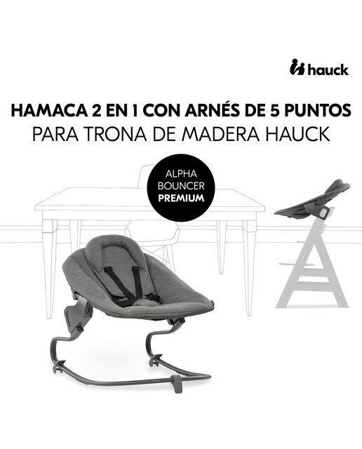 Espreguiçadeira Alpha+ Bouncer Premium Cinzento-escuro-3