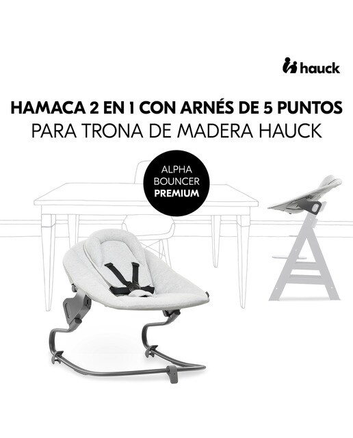 Espreguiçadeira Alpha+ Bouncer Premium Cinzento-claro-3