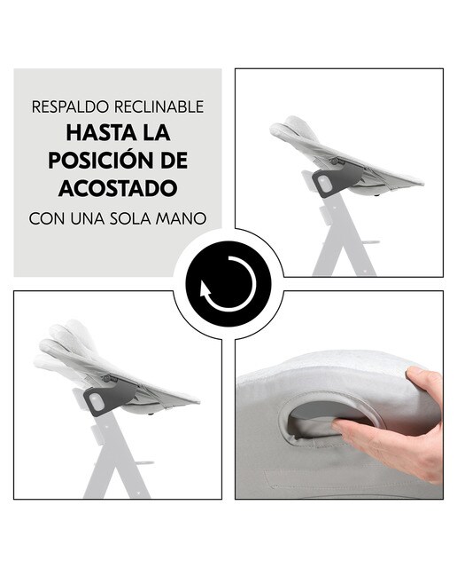 Espreguiçadeira Alpha+ Bouncer Premium Cinzento-claro-8