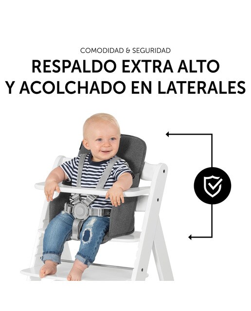 Almofada para Cadeira de Refeição Alpha Cosy Jersey Cinzento-escuro-5