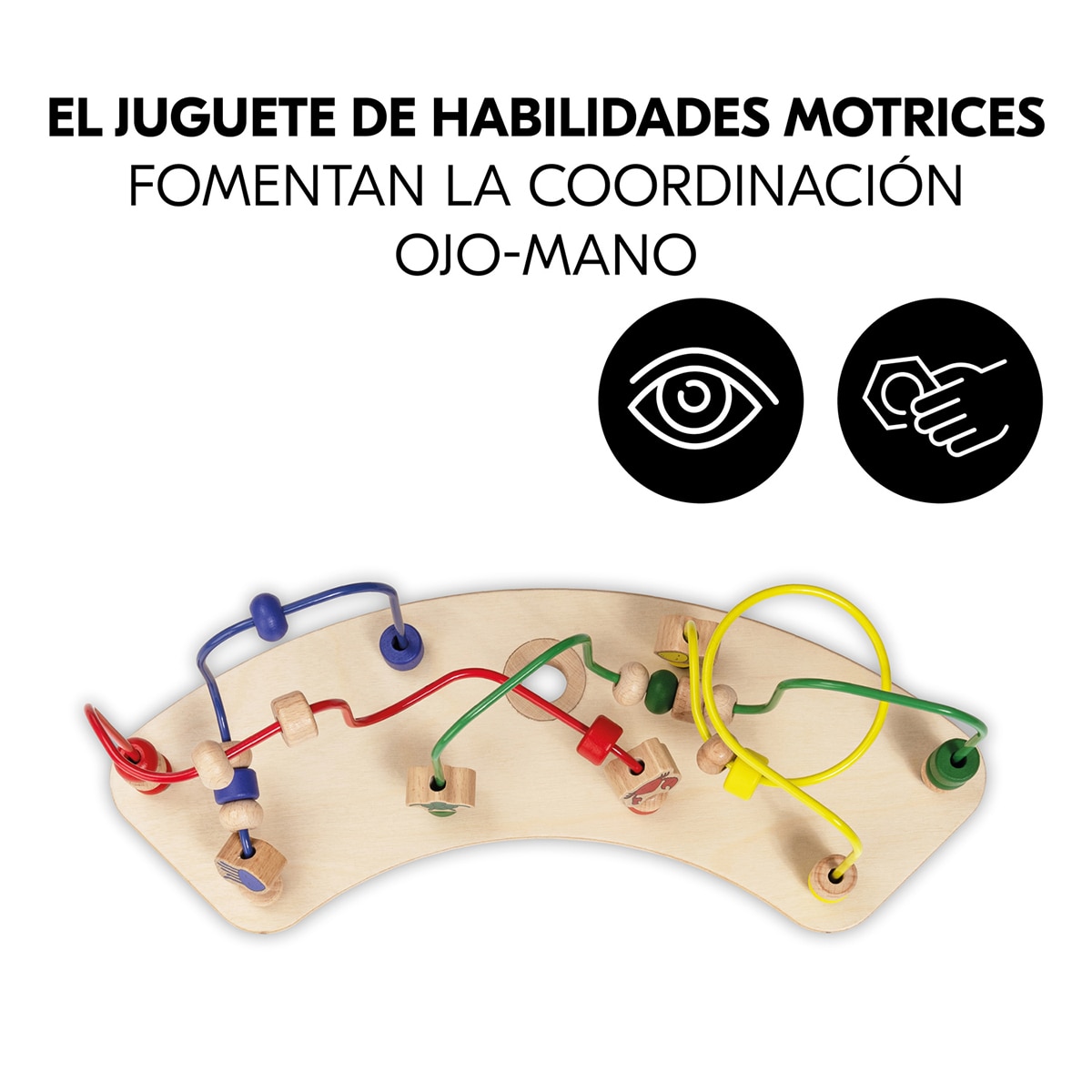 Brinquedo de Madeira para Cadeira de Refeição Evolutiva Play Moving Multicolor-5