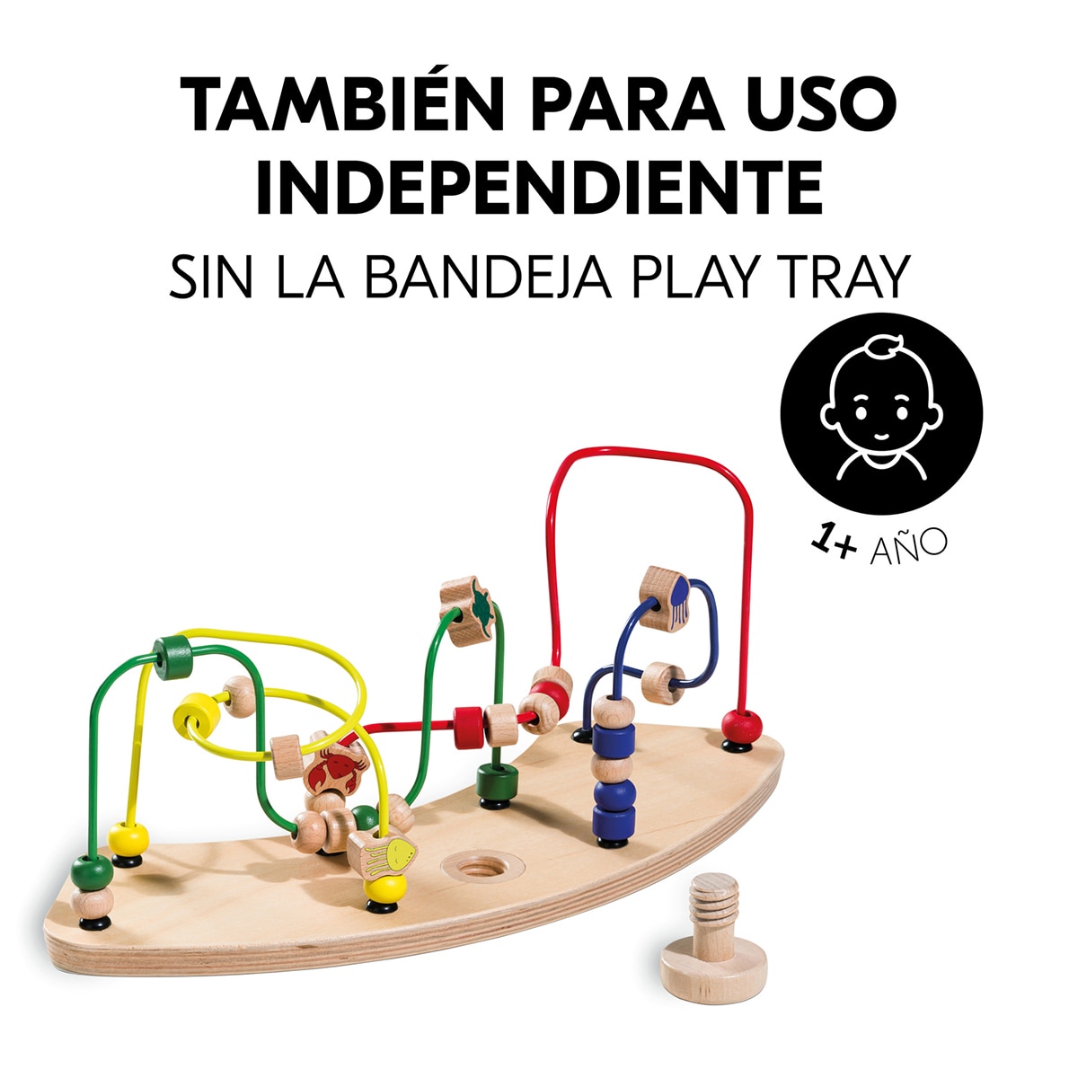 Brinquedo de Madeira para Cadeira de Refeição Evolutiva Play Moving Multicolor-8