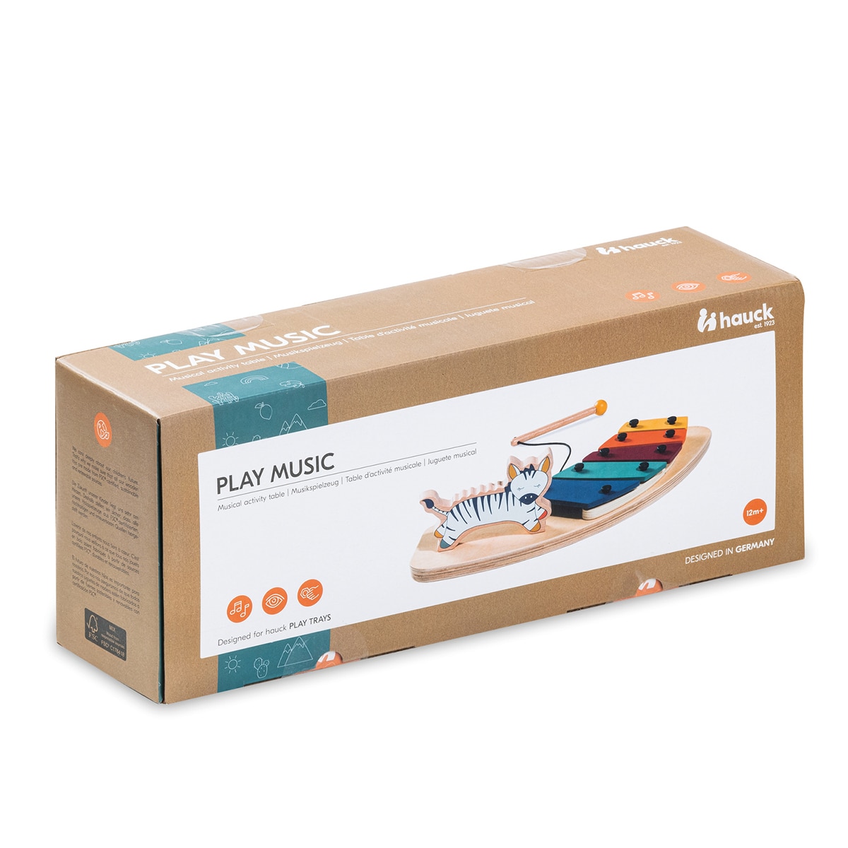 Brinquedo de Madeira para Cadeira de Refeição Evolutiva Play Music Multicolor-13