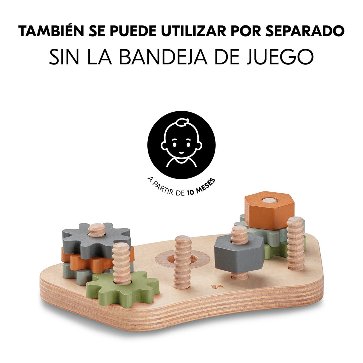 Brinquedo de Madeira para Cadeira de Refeição Evolutiva Play Repairing Multicolor-8