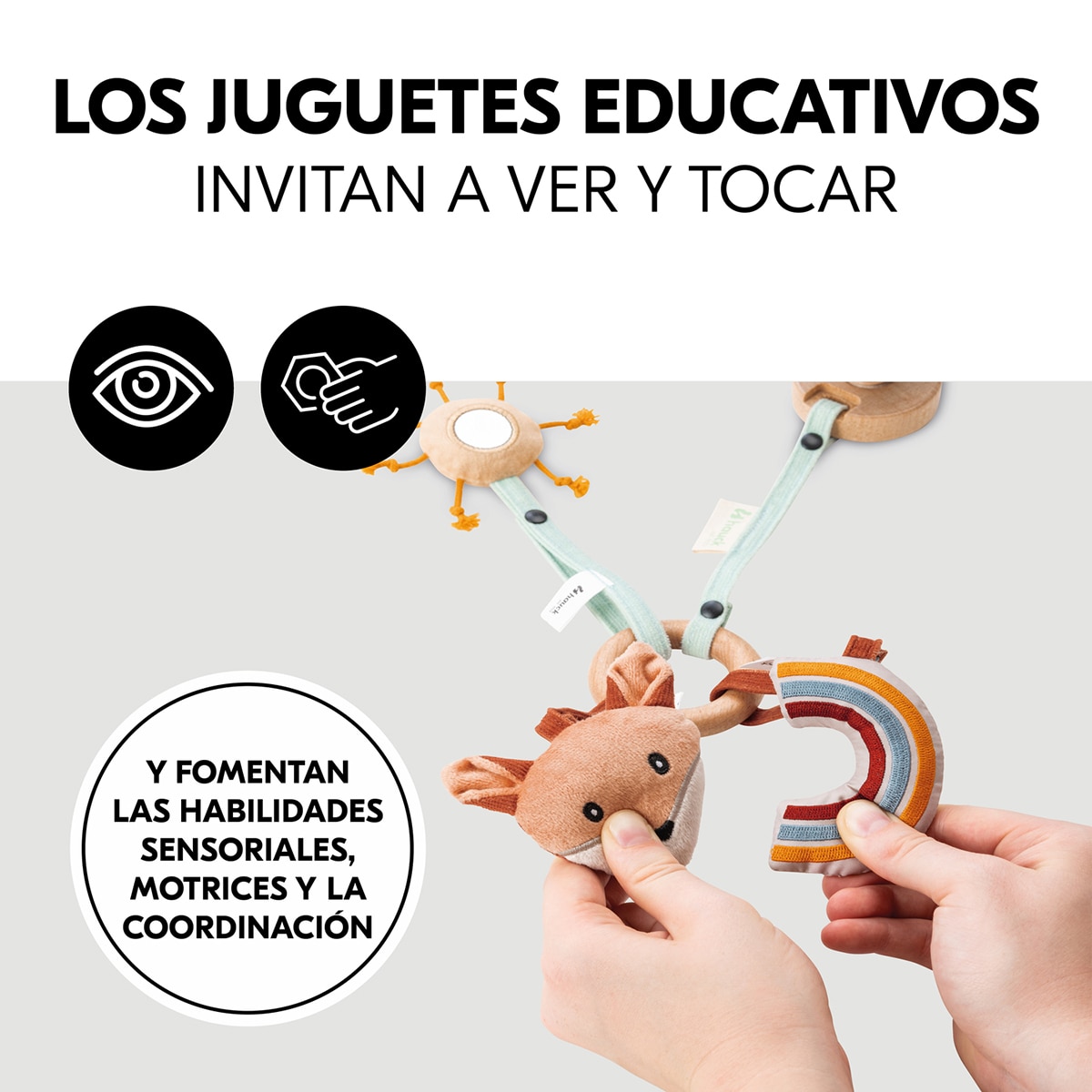 Juguete de Madera para trona evolutiva Hauck Play Catching Teja Teja-3