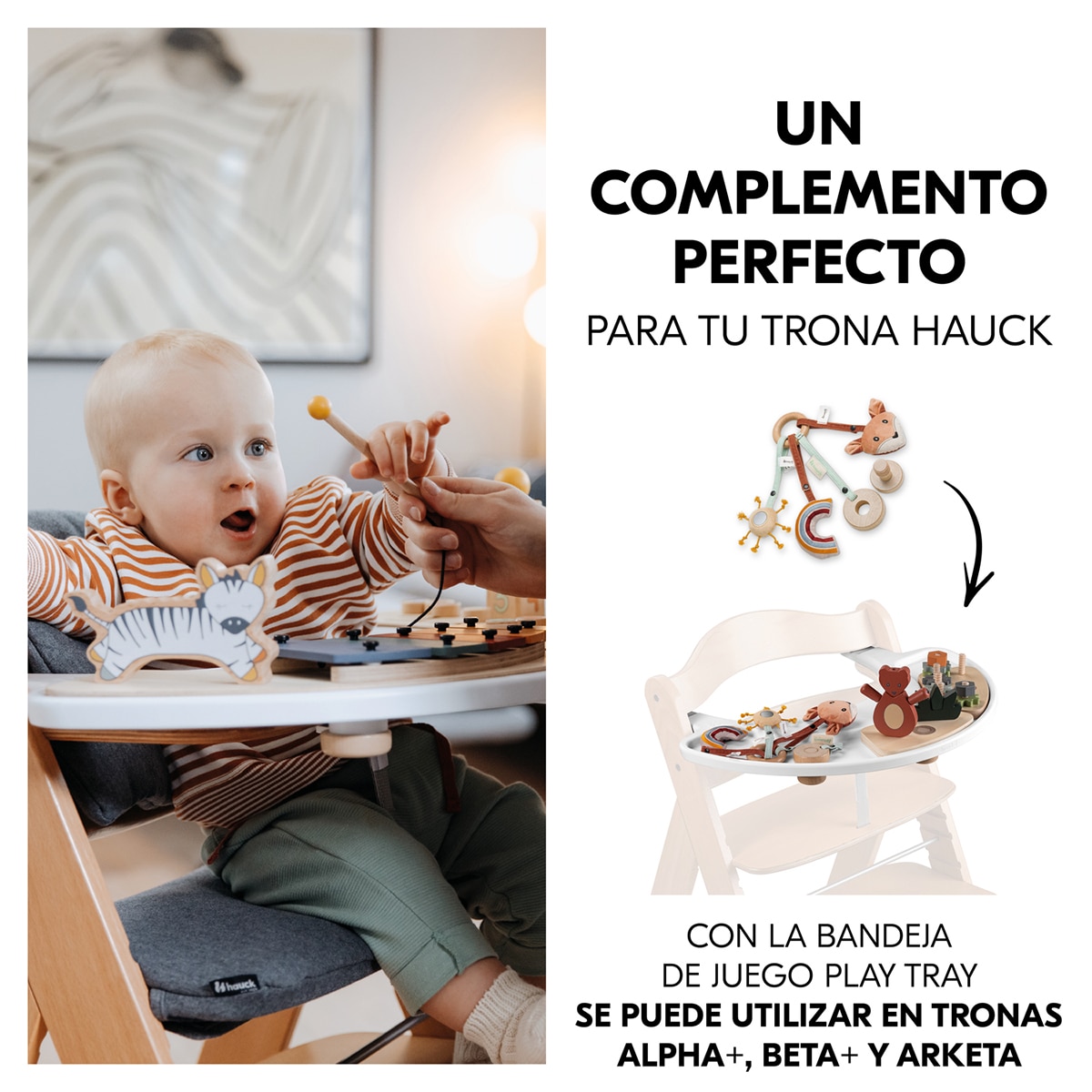 Juguete de Madera para trona evolutiva Hauck Play Catching Teja Teja-5