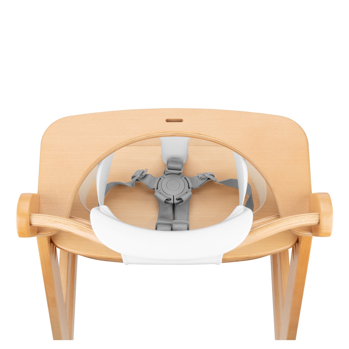Assento para Cadeira de Refeição de Madeira Highchair Baby Seat Branco-14