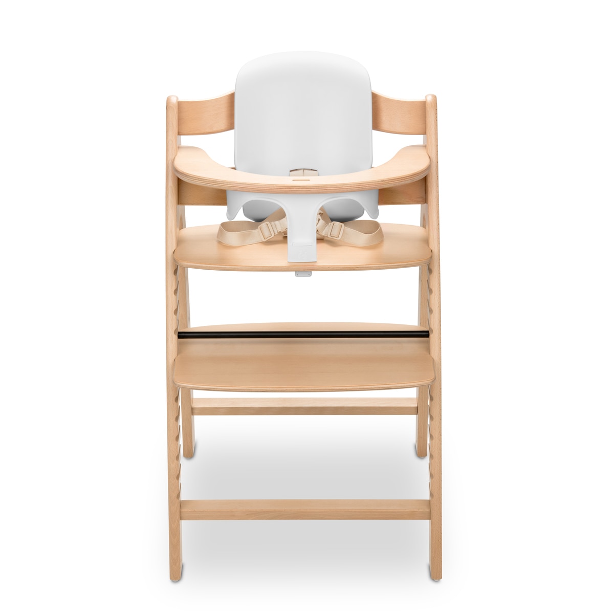 Assento para Cadeira de Refeição de Madeira Highchair Baby Seat Branco-16