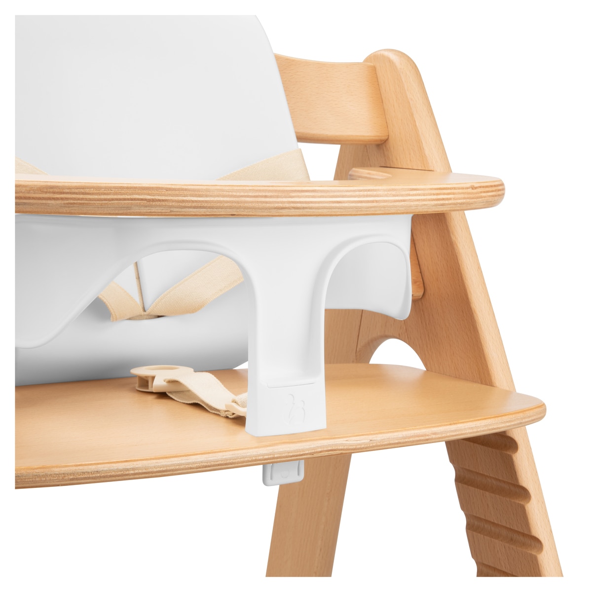 Assento para Cadeira de Refeição de Madeira Highchair Baby Seat Branco-18