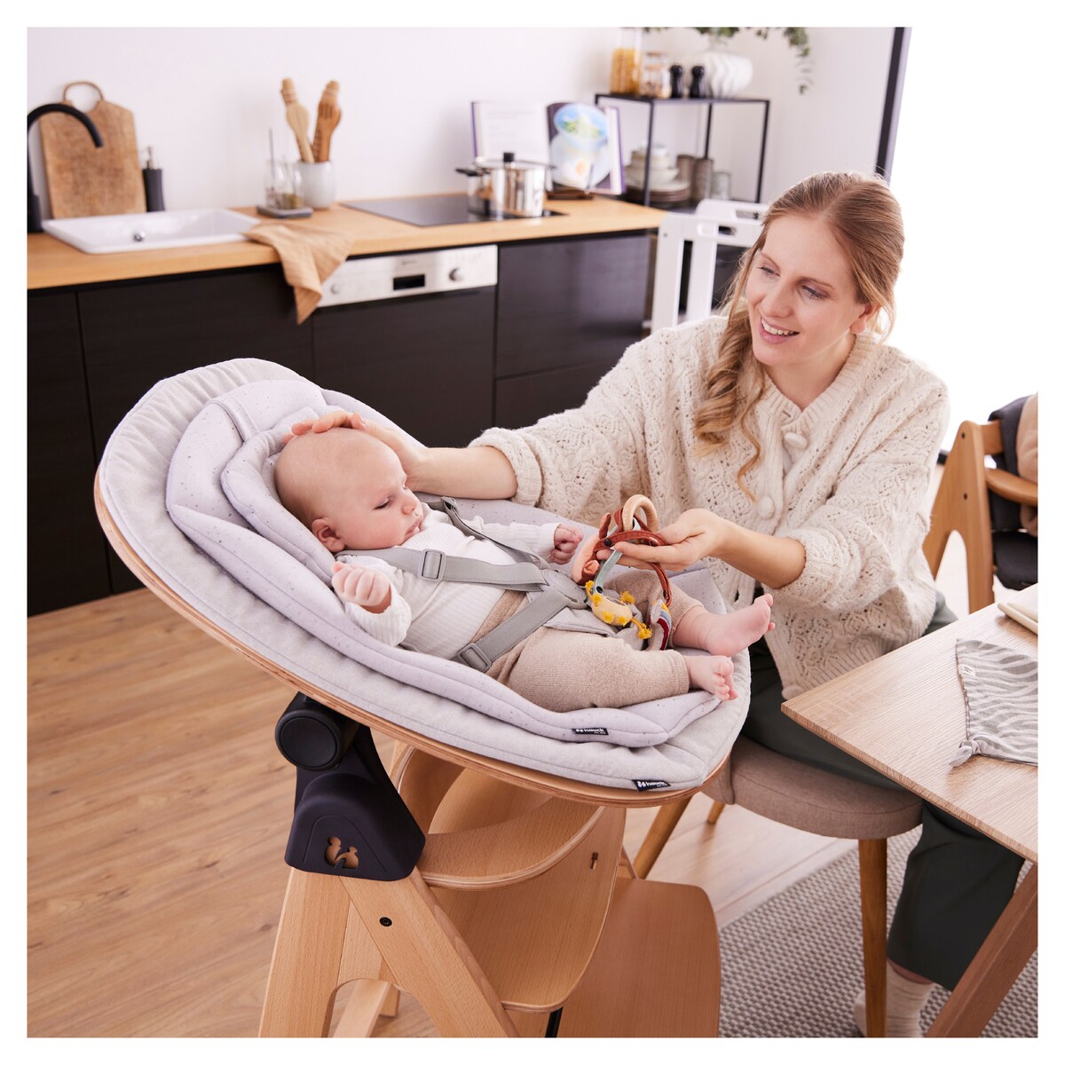 Adaptador para Espreguiçadeira de Cadeira de Refeição Evolutiva Arketa Adapter Preto-10