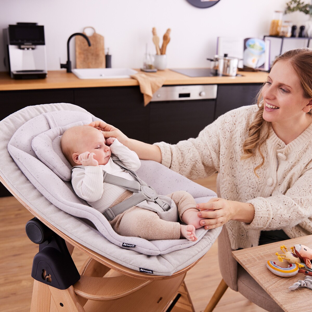 Adaptador para Espreguiçadeira de Cadeira de Refeição Evolutiva Arketa Adapter Preto-12