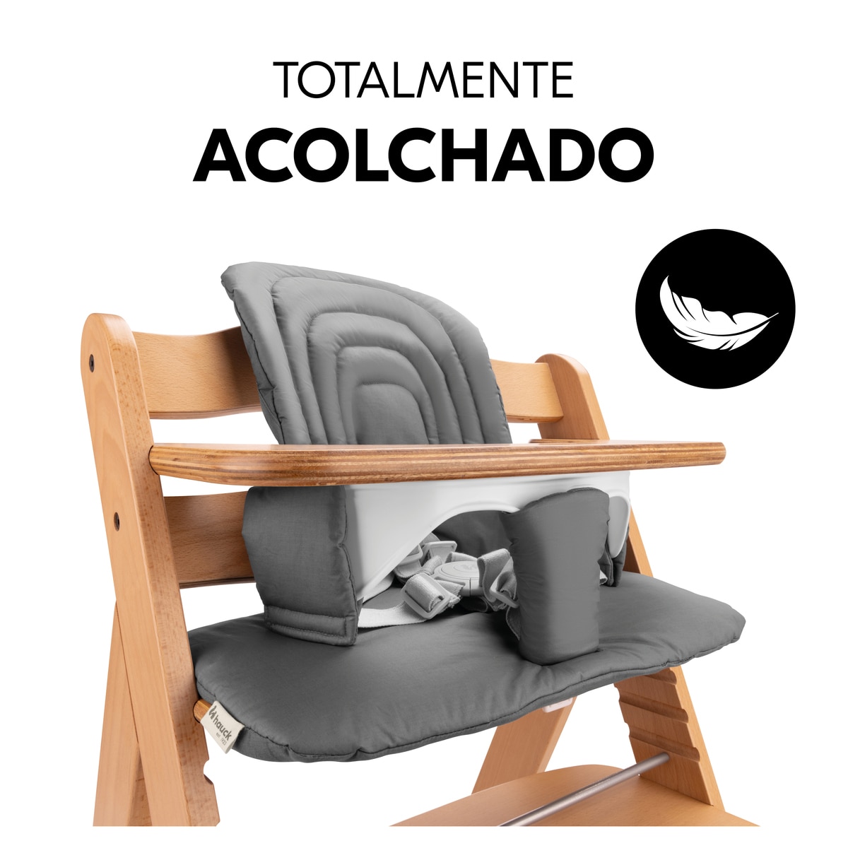 Almofada para Cadeiras de Refeição Highchair Baby Seat Pad Cinzento-escuro-6